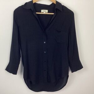 L'agence Ryan 3/4 Sleeve Pocket Shirt Size XS